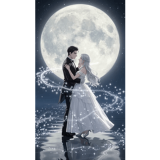 Couple Dancing Under Glowing Moon SVGA gift animation