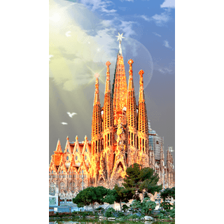 Golden Sky Cathedral SVGA gift animation