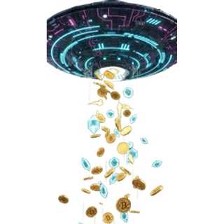 Holographic UFO Beaming Down Light SVGA gift animation