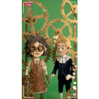 Inventor Girl And Aristocrat Boy SVGA gift animation
