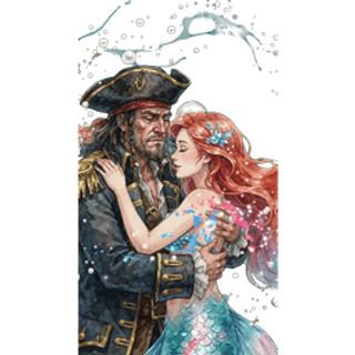 Pirate And Mermaid Embracing SVGA gift animation