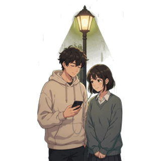 Student Couple Sharing Headphones 1080p SVGA gift animation