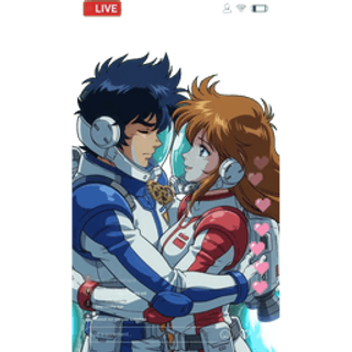 Two Mecha Pilots Embrace SVGA gift animation